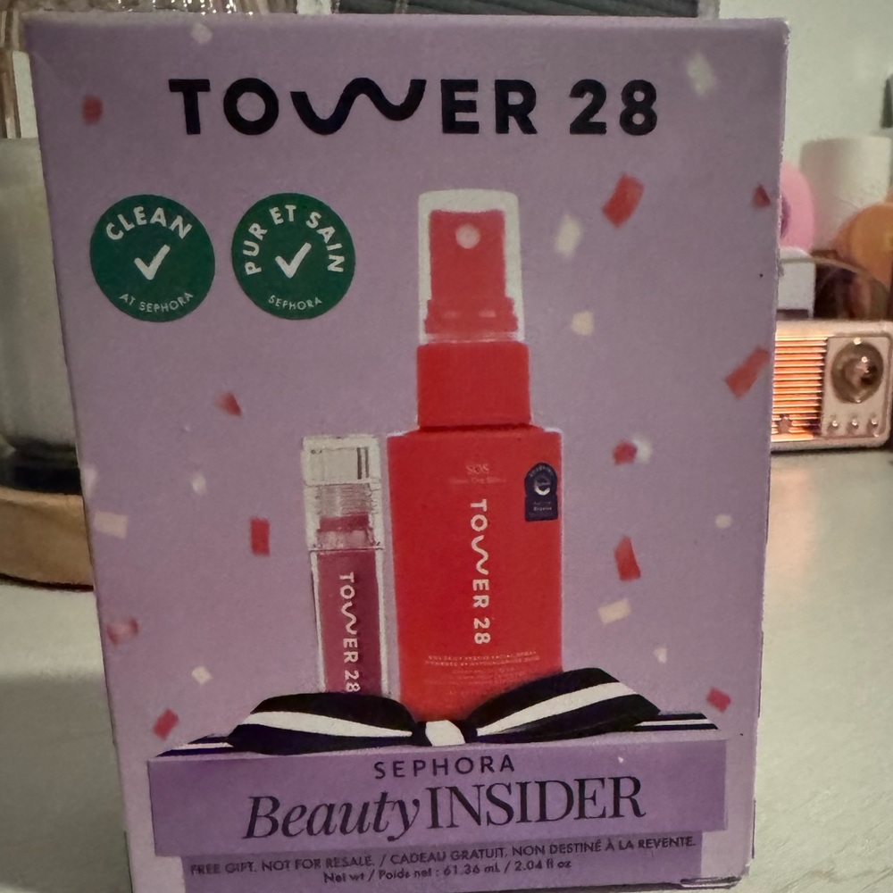 Tower 28 SOS daily rescue spray shine on lip jelly mini set Sephora beauty